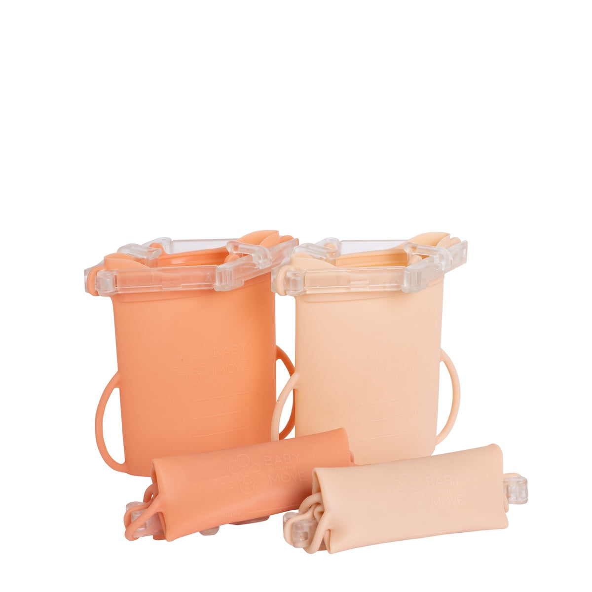Baby on the Move Yummy Bag 4-pack - herbruikbare zakjes