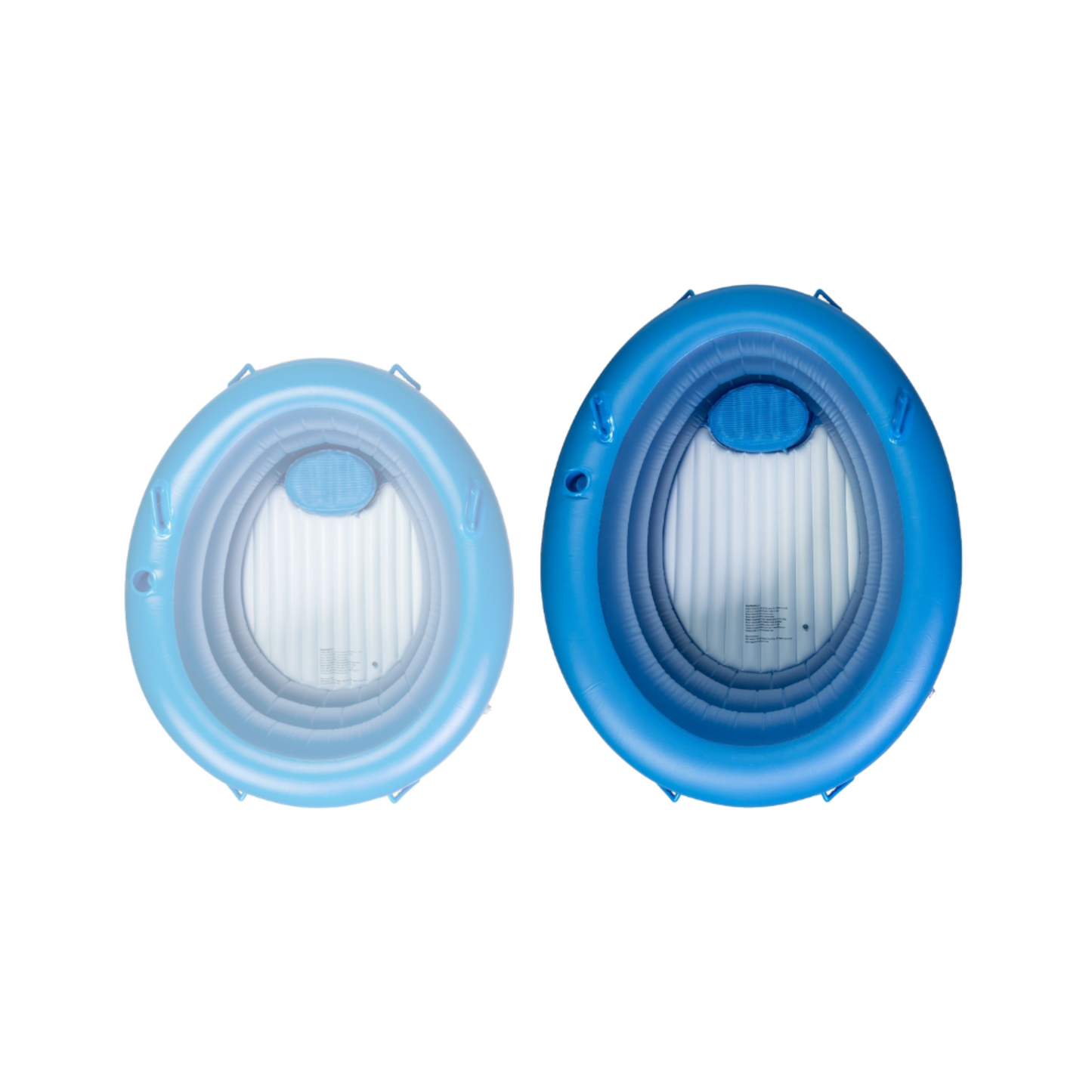Opblaasbaar bevalbad bevallingsbad Birth Pool in a Box Regular naast Mini