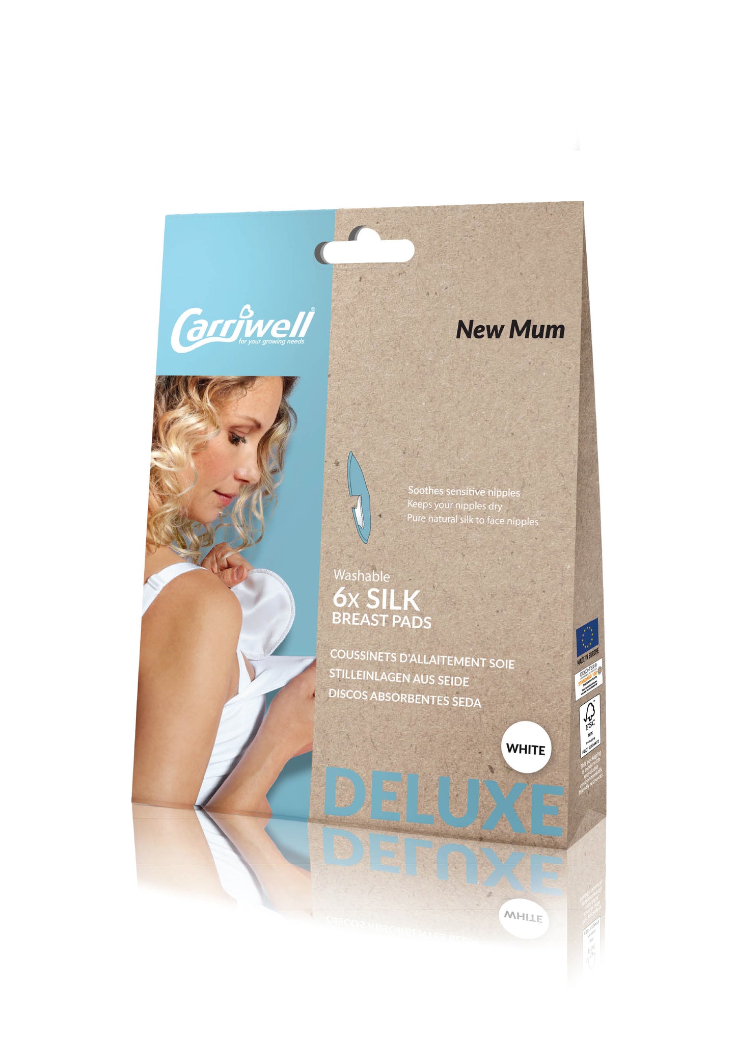 Carriwell Silk Breast Pads - zijden zoogkompressen