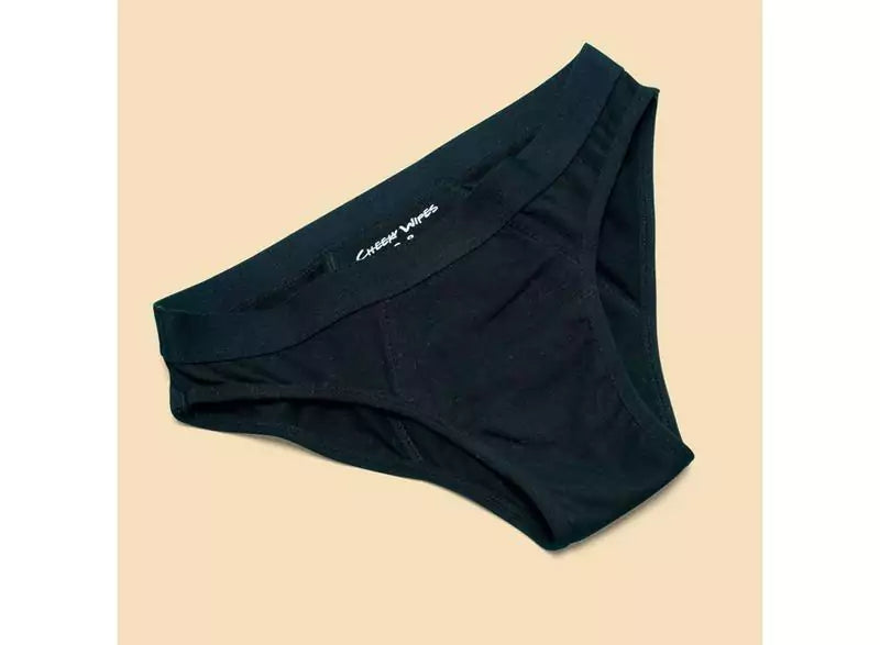 Cheeky Wipes Menstruatieondergoed Feeling Sporty zwart