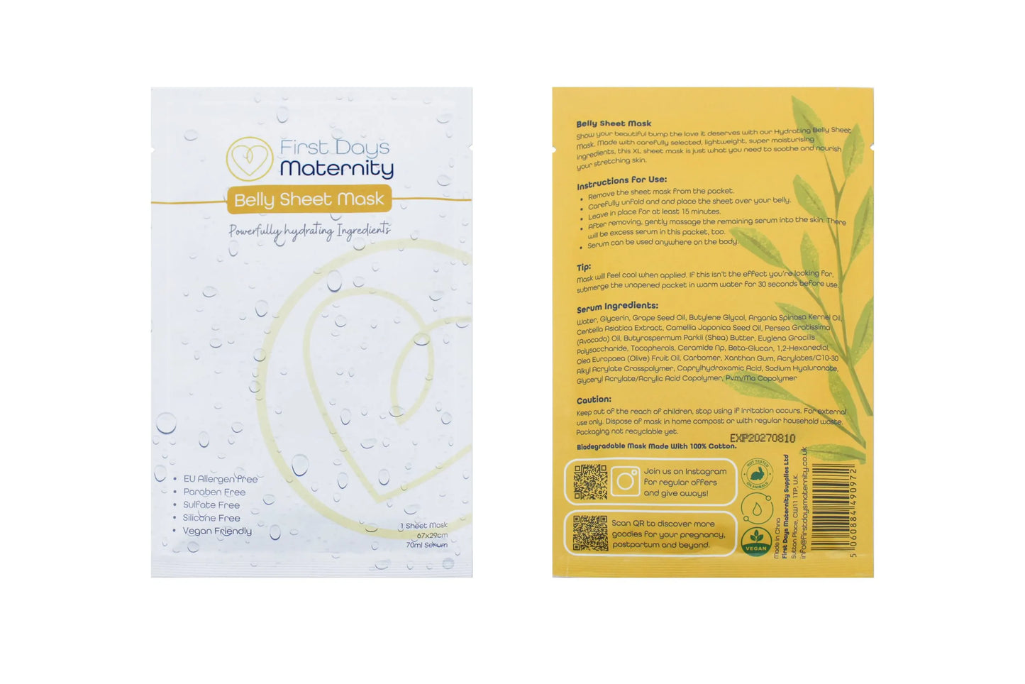 First Days Belly Sheet Mask
