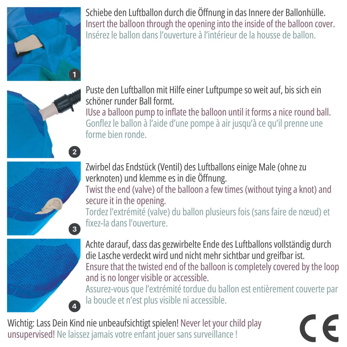 Hoppediz Stoffen balloncover voor eindeloos speelplezier