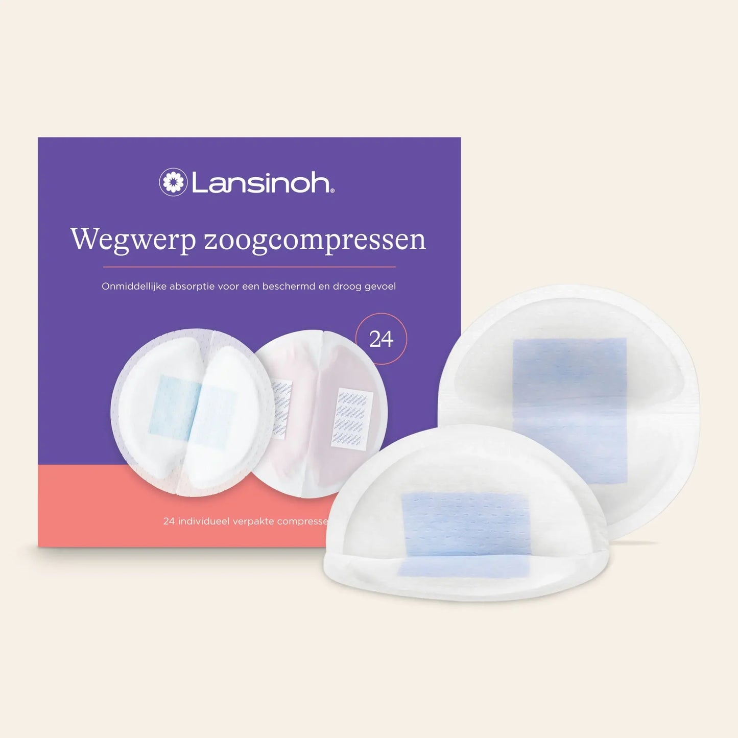 Lansinoh Wegwerp zoogkompressen Blue Lock