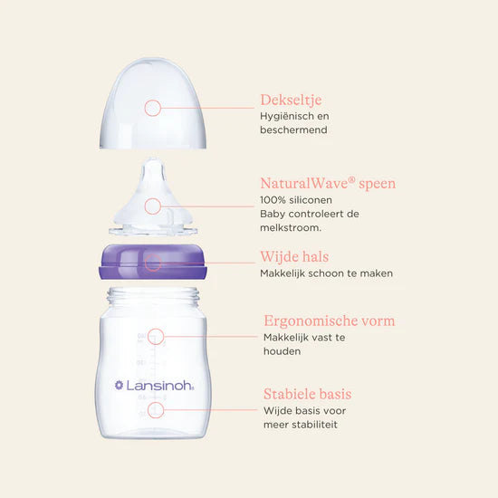 Lansinoh Zuigfles mOmma Natural Wave