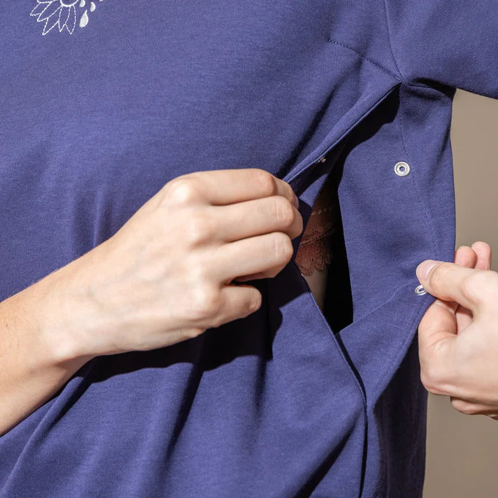 Latte Mamiato borstvoedingst-shirt met handige openingen