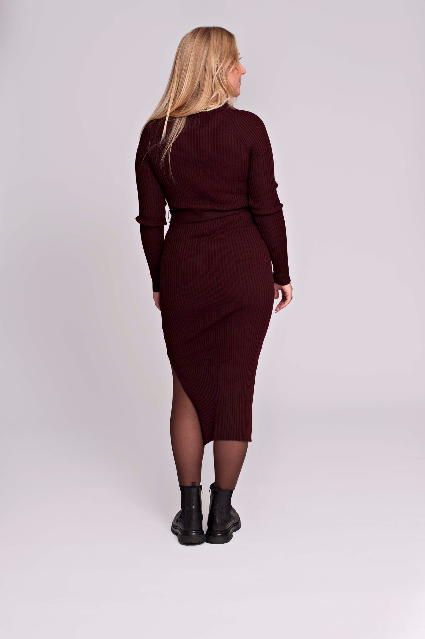 Love2Wait Knit Belt Dress gebreide zwangerschapsjurk