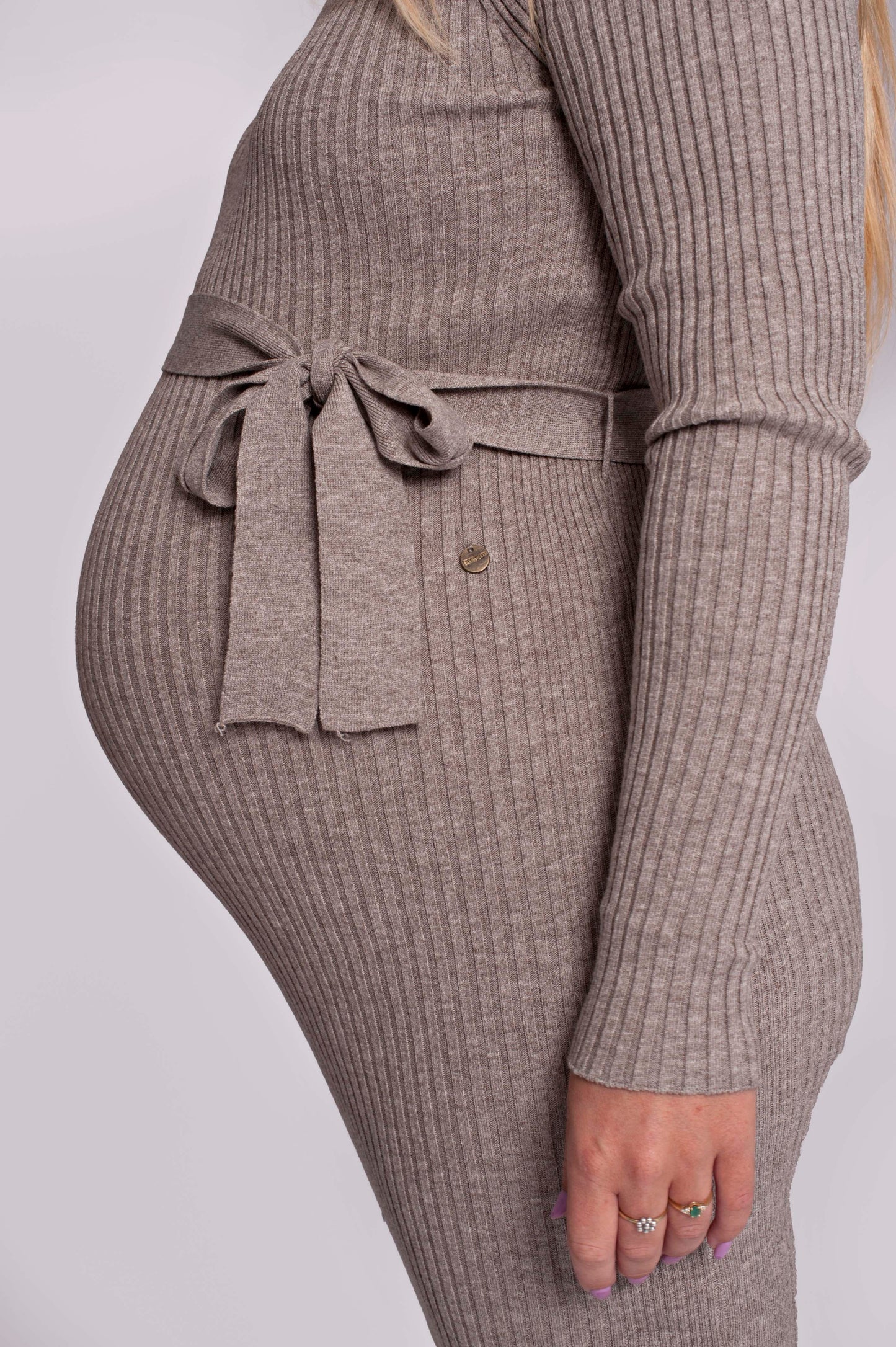 Love2Wait Knit Belt Dress gebreide zwangerschapsjurk