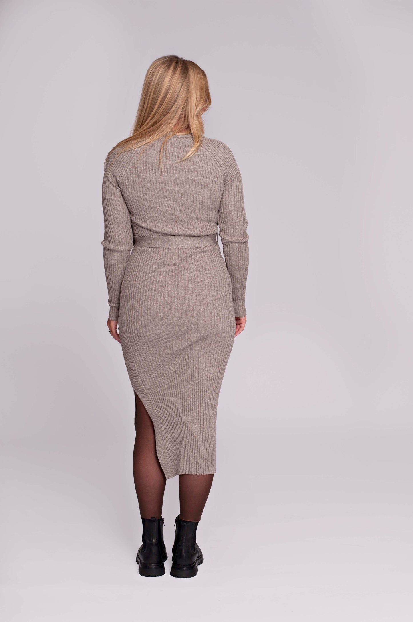 Love2Wait Knit Belt Dress gebreide zwangerschapsjurk