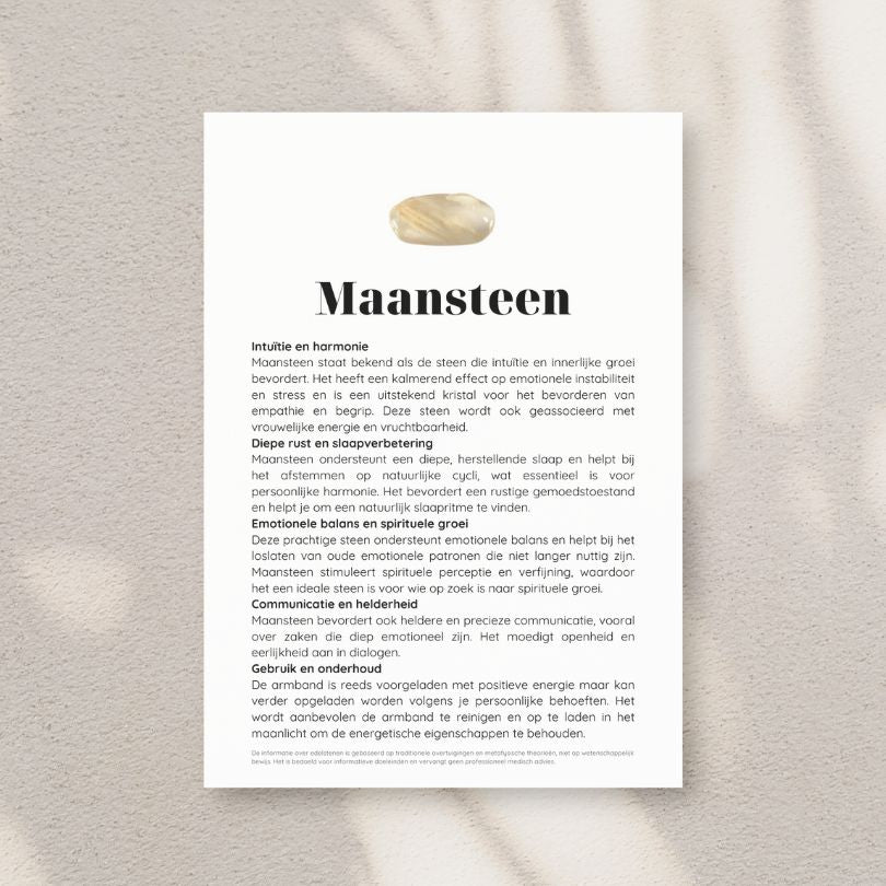 Armband maansteen