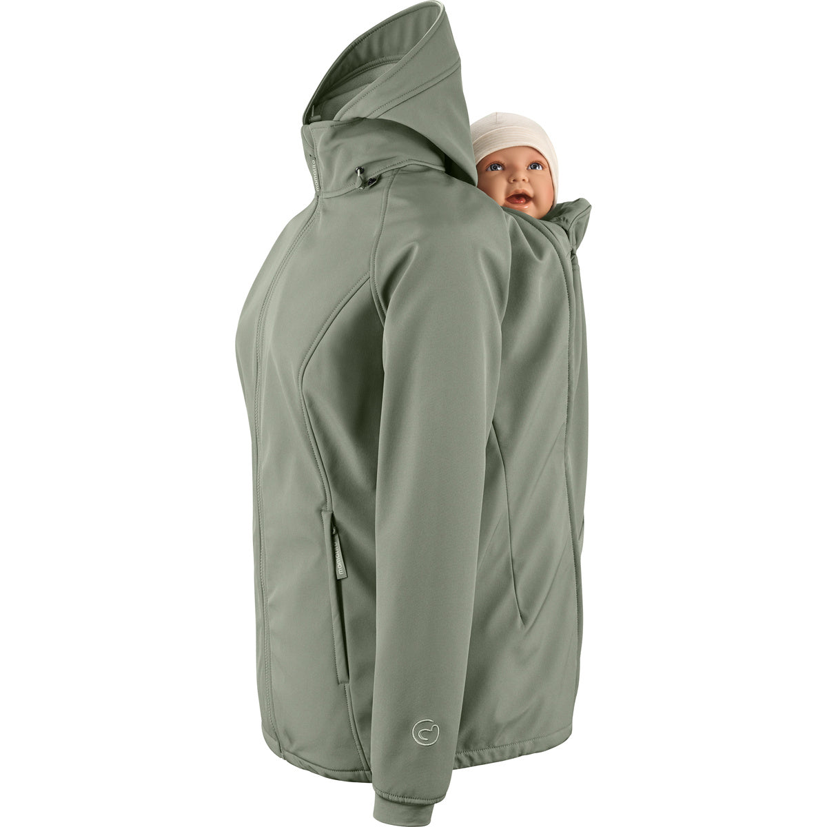 Mamalila Allrounder Fit softshell draagjas en zwangerschapsjas