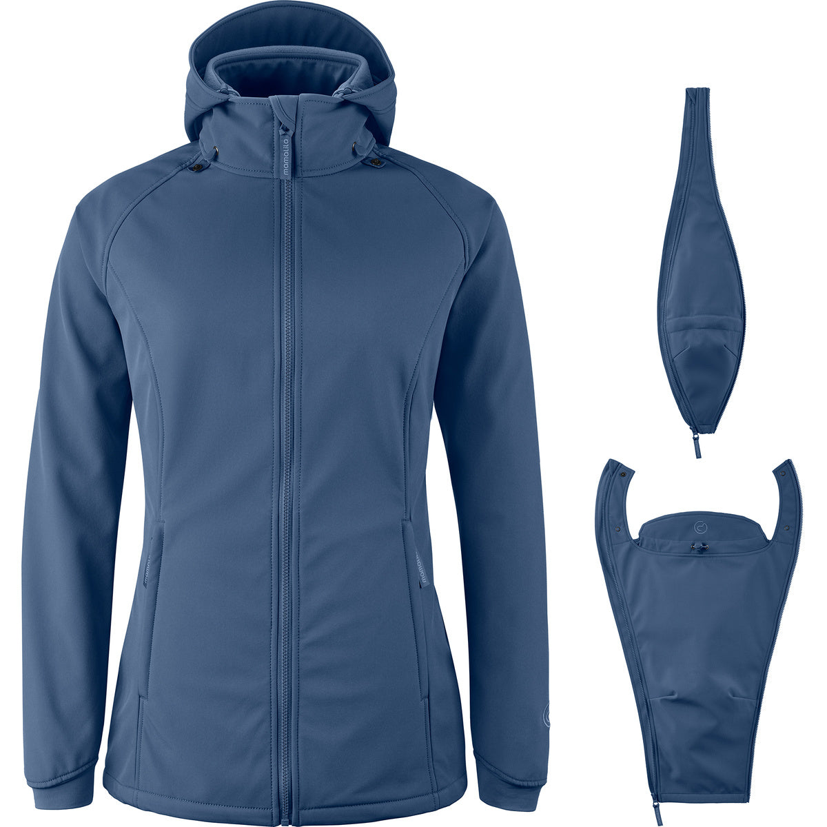 Mamalila Allrounder Fit softshell draagjas en zwangerschapsjas
