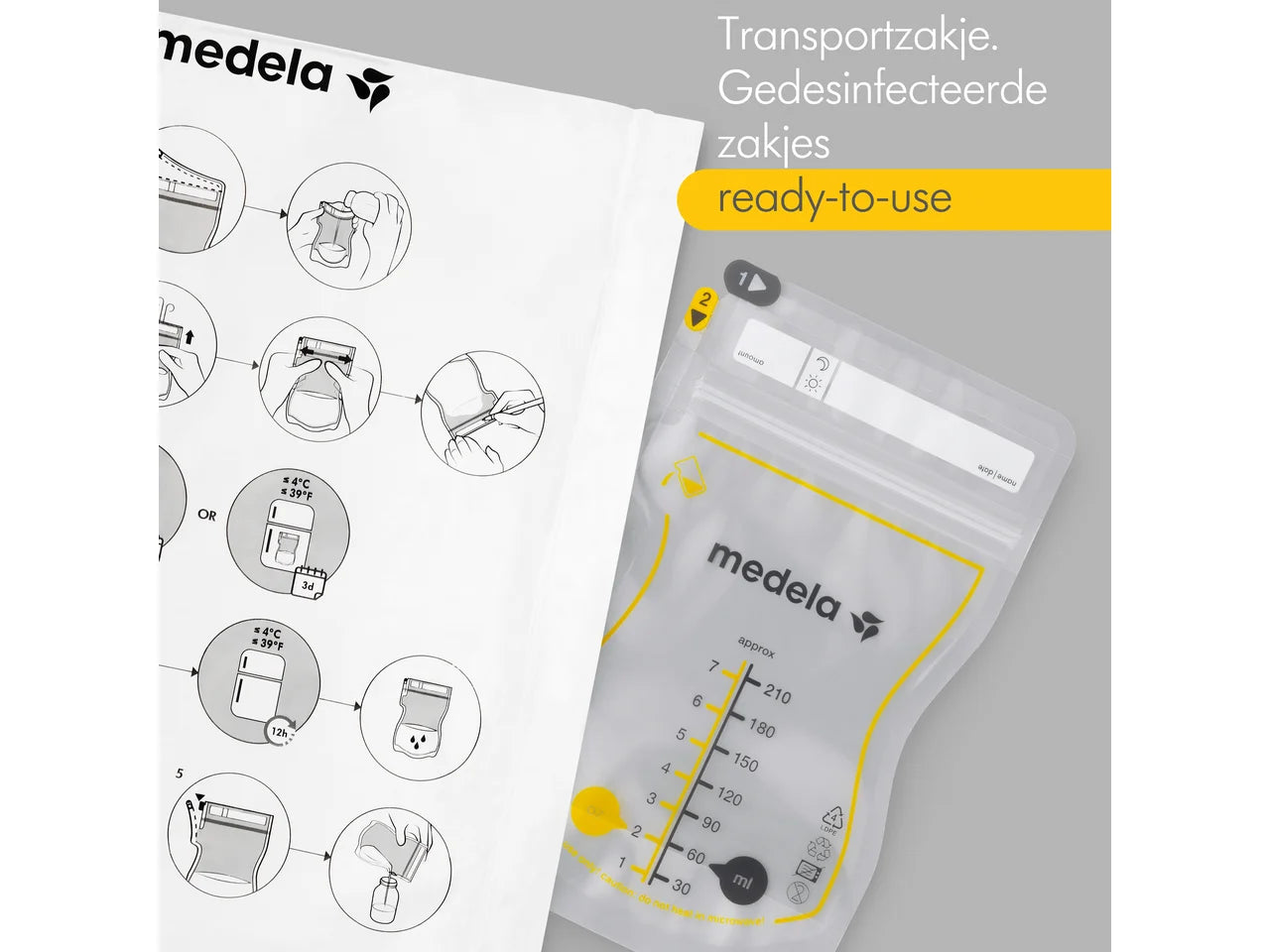 Medela Easy Pour moedermelkbewaarzakjes met schenktuit