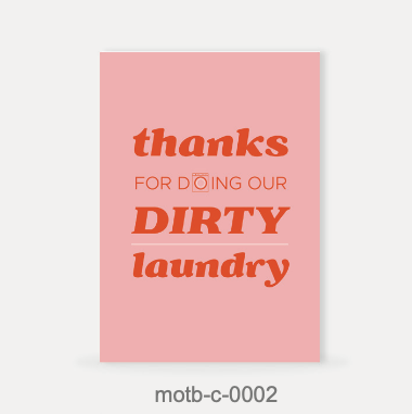Moms On The Block wenskaart - Thanks for doing our dirty laundry
