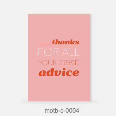 Moms On The Block wenskaart - Thanks for all your good advice