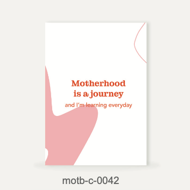Moms On The Block affirmatiekaart - Motherhood is a journey