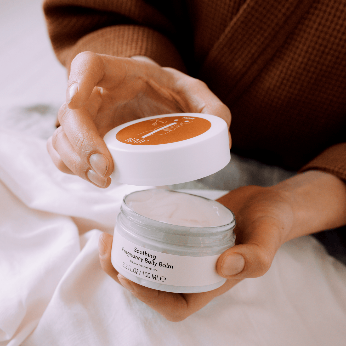 Deze zwangerschapsbalm is 100% vegan en dermatologisch getest