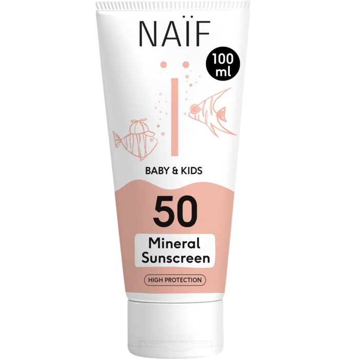 Naïf Minerale Zonnebrandcrème Baby&Kids SPF50 100ml
