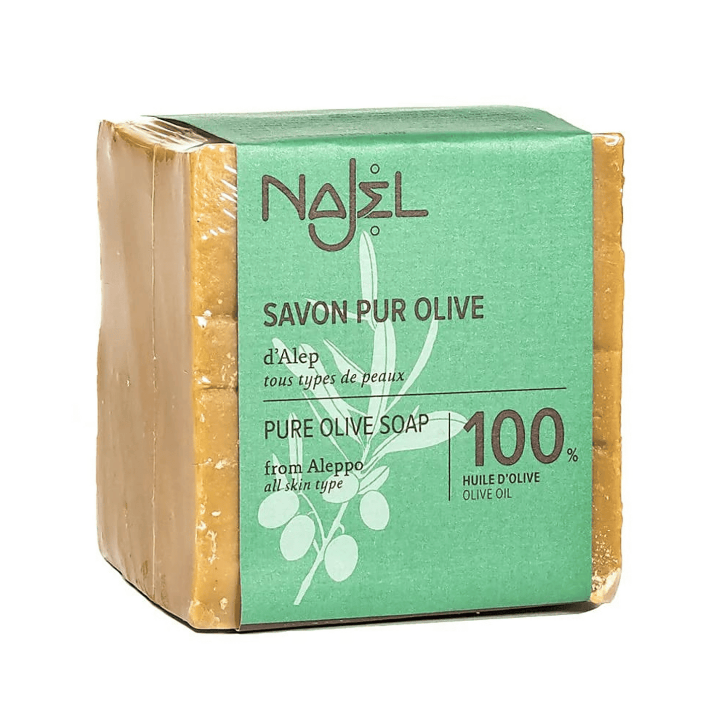 Blok 100% pure olijfzeep Aleppo van Najel