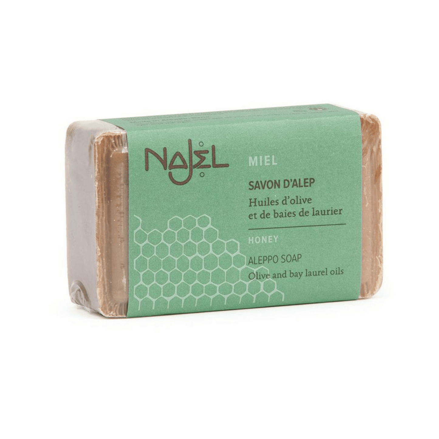 Blok Aleppo-zeep van Najel met honing