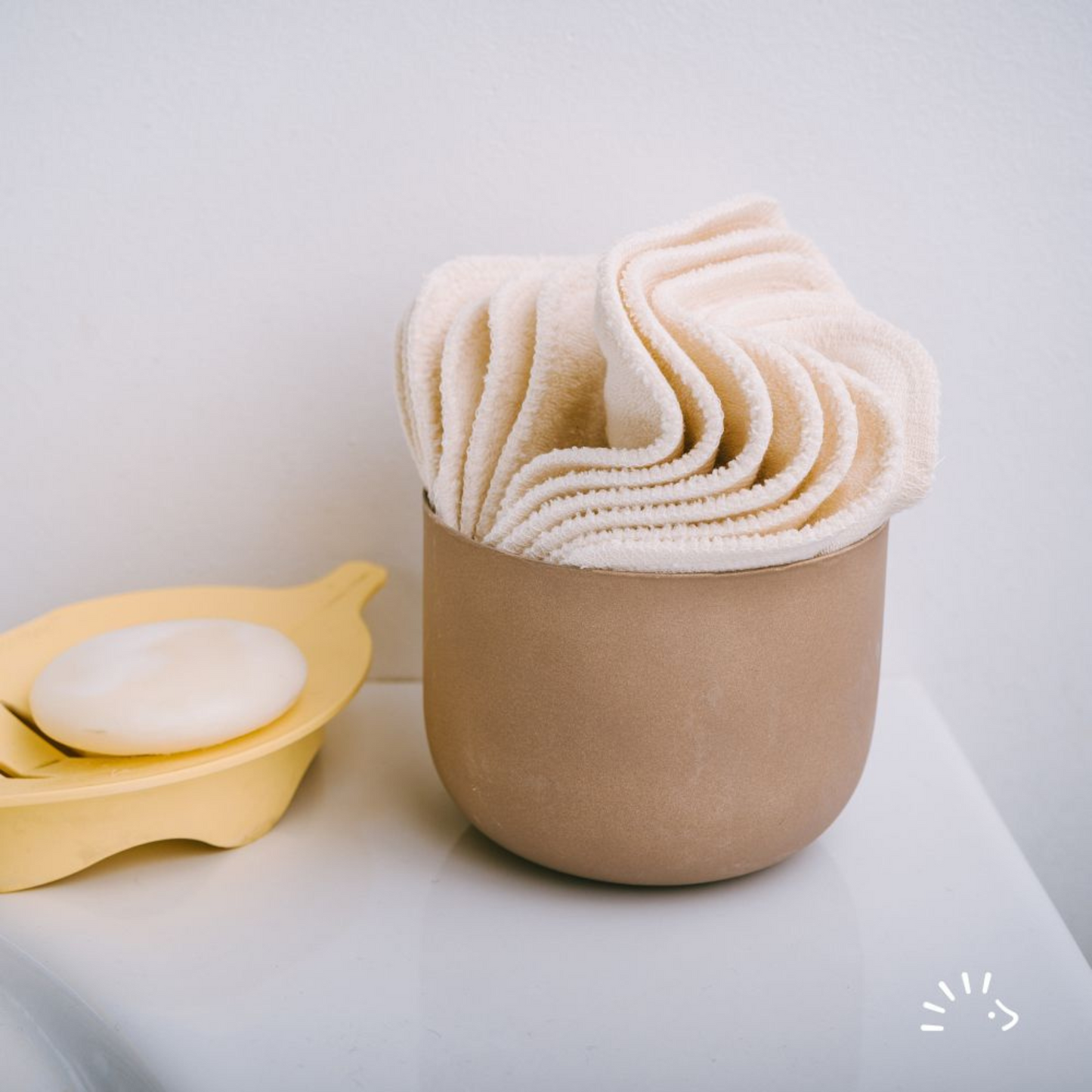 100% biologische katoenen badstof wasbare gezichtsdoekjes