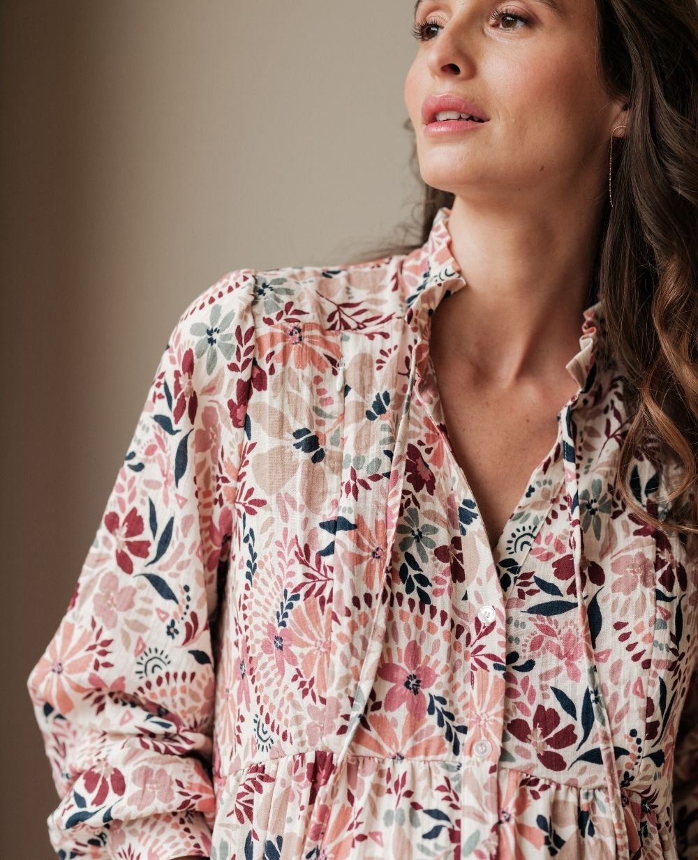 Cache Coeur Capucine hemdjurk voor zwangerschap en borstvoeding