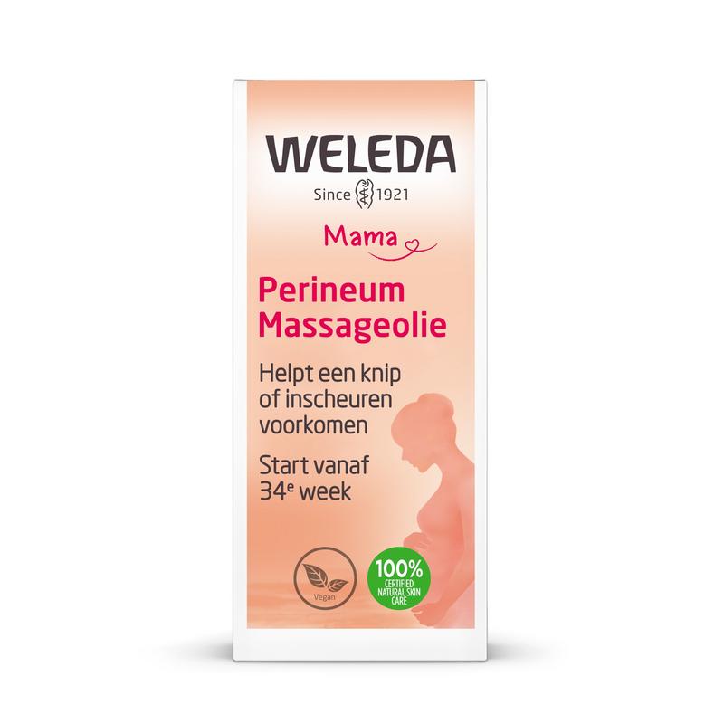 Voorbereiding op de bevalling en het voorkomen van een knip of inscheur met de perineum massageolie
