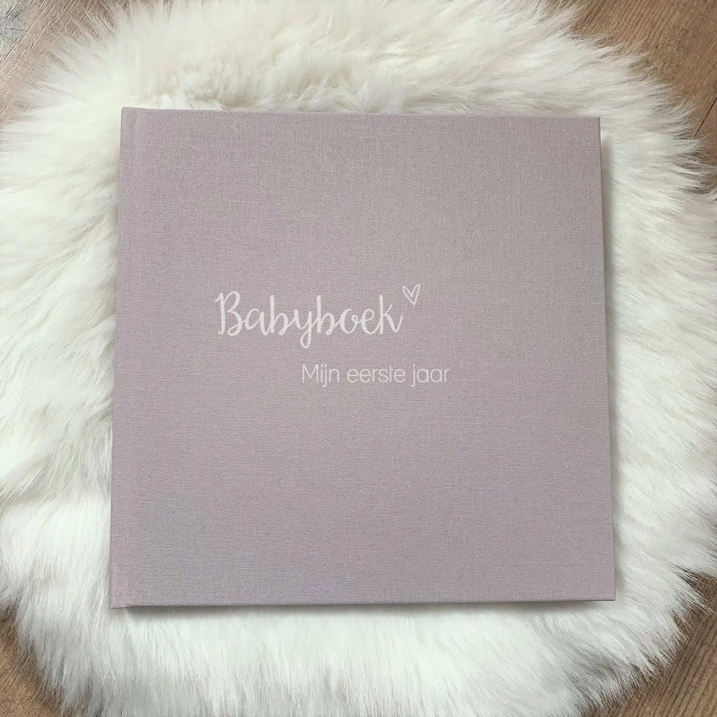 Zebrapaardje Babyboek Mijn eerste jaar - linnen cover