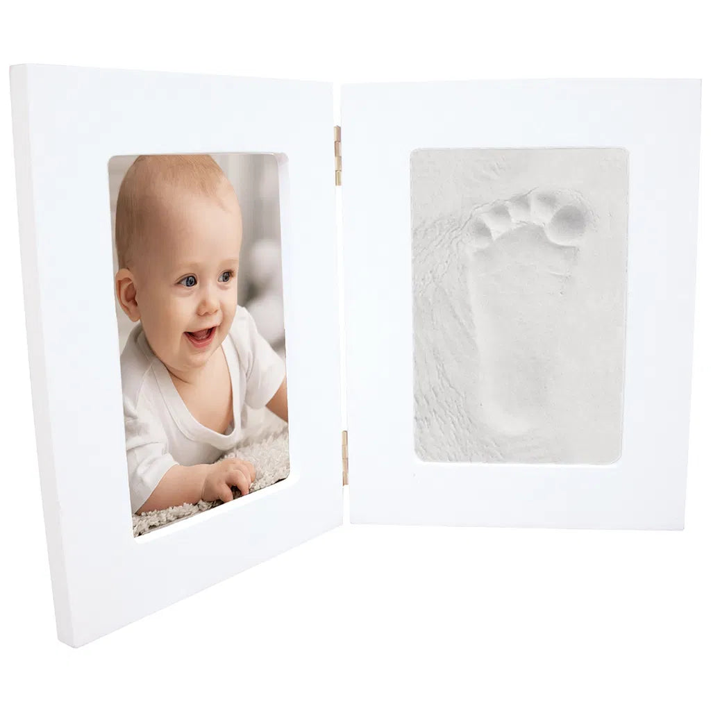 Happy Hands Double frame large fotokader met hand- of voetafdruk