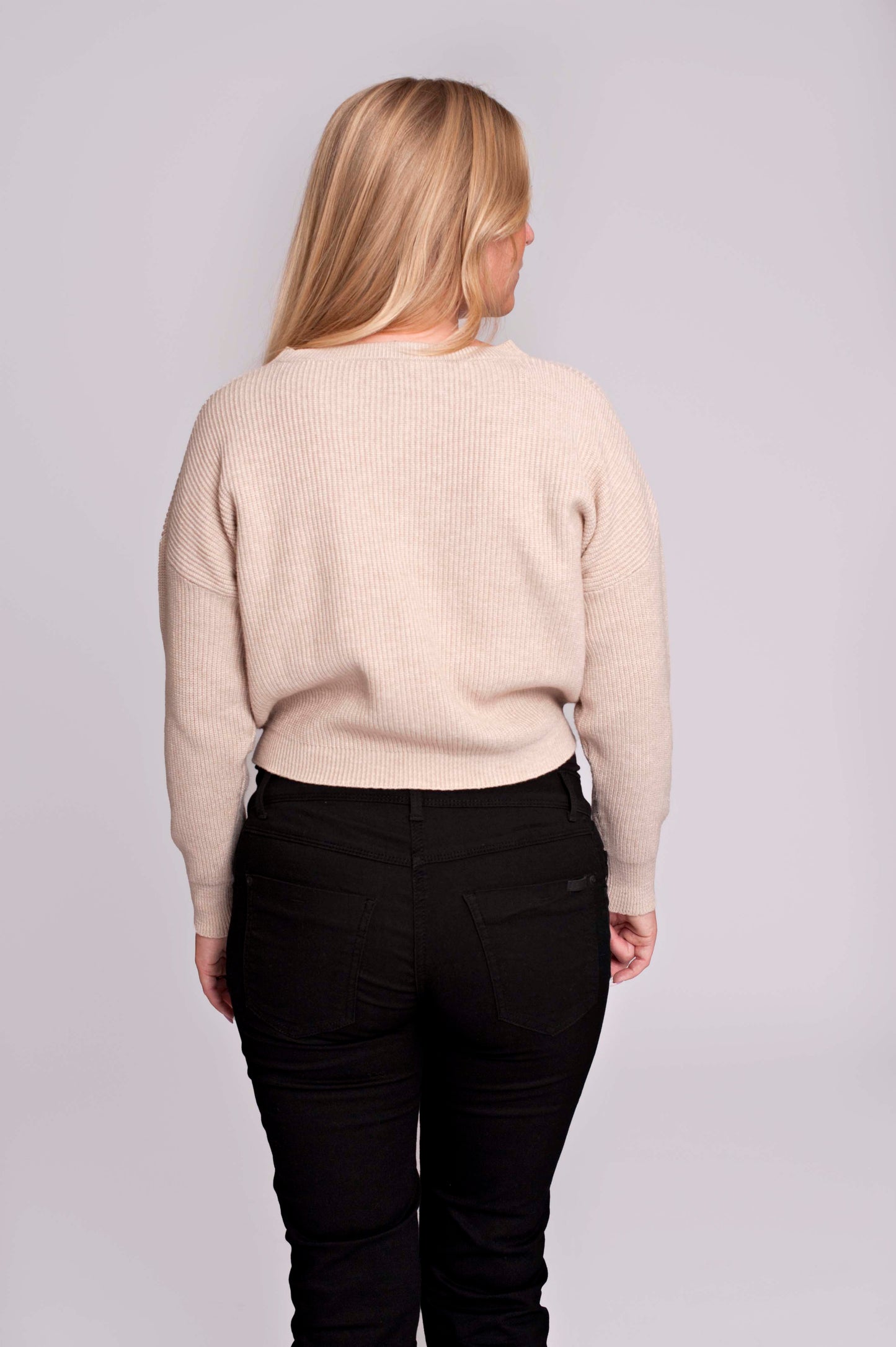 Love2Wait Knit Cropped korte gebreide zwangerschapstrui