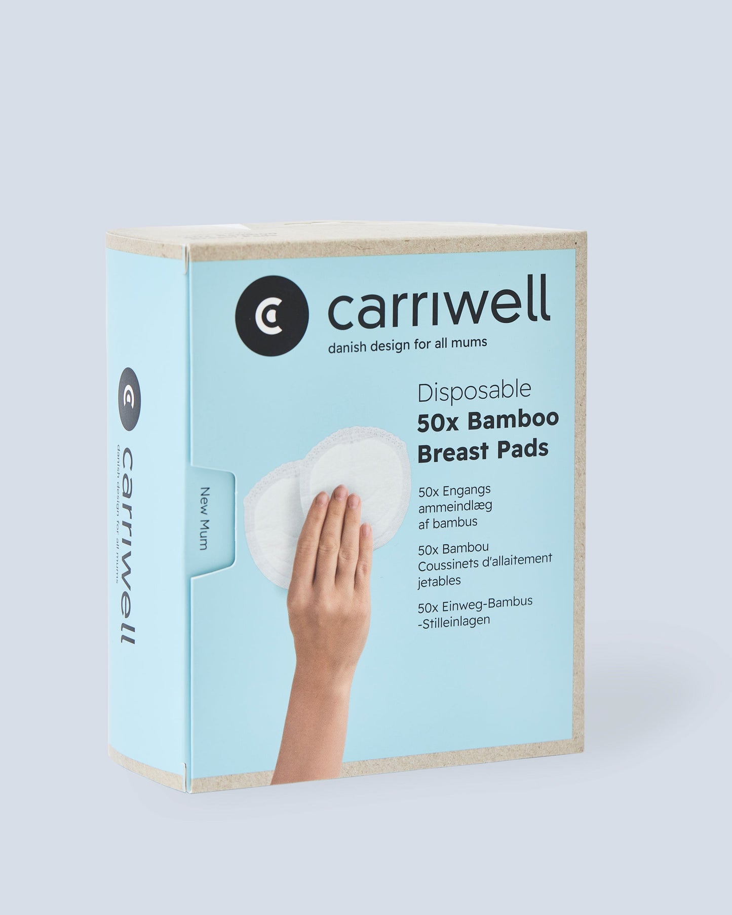 Carriwell Disposable Bamboo Breast Pads: lifestyle foto