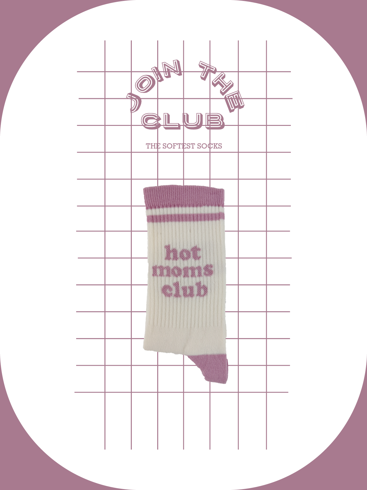 Maksimo Join The Club sokken Hot Moms Club roze: vooraanzicht