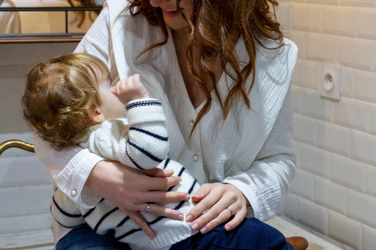 You&Milk Le Milk c'est chic voedingsshirt in wit: vooraanzicht