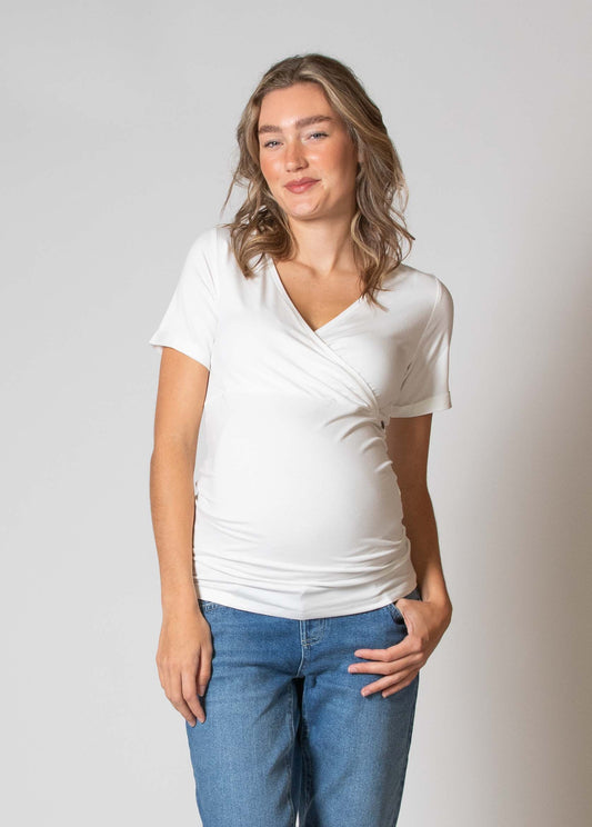 Love2Wait Nursing Shirt EcoVero zwangerschaps- en borstvoedingst-shirt