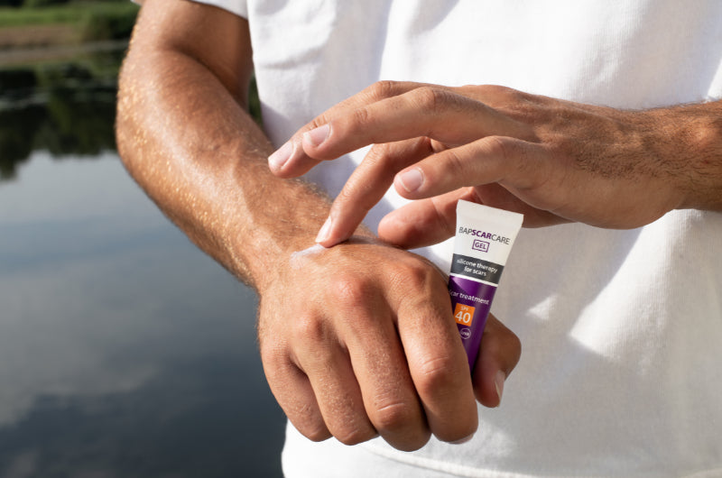 BapScarCare Siliconegel SPF40 10g voor bescherming van littekens