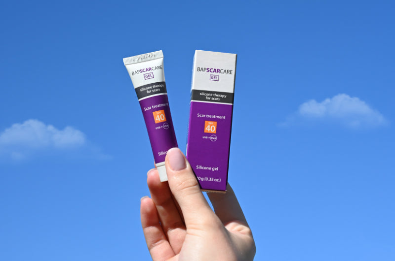 BapScarCare Siliconegel SPF40 10g voor bescherming van littekens