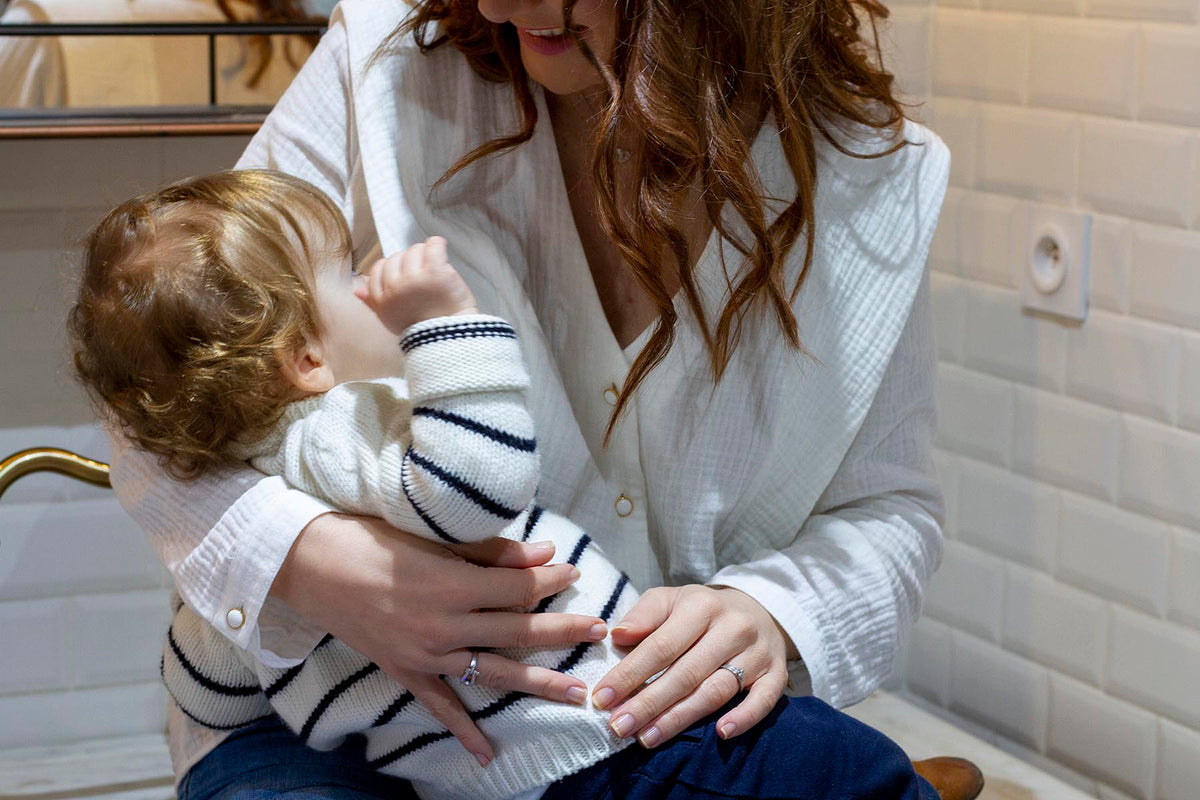 You&Milk Le Milk c'est chic voedingsbloes in wit: sfeerbeeld