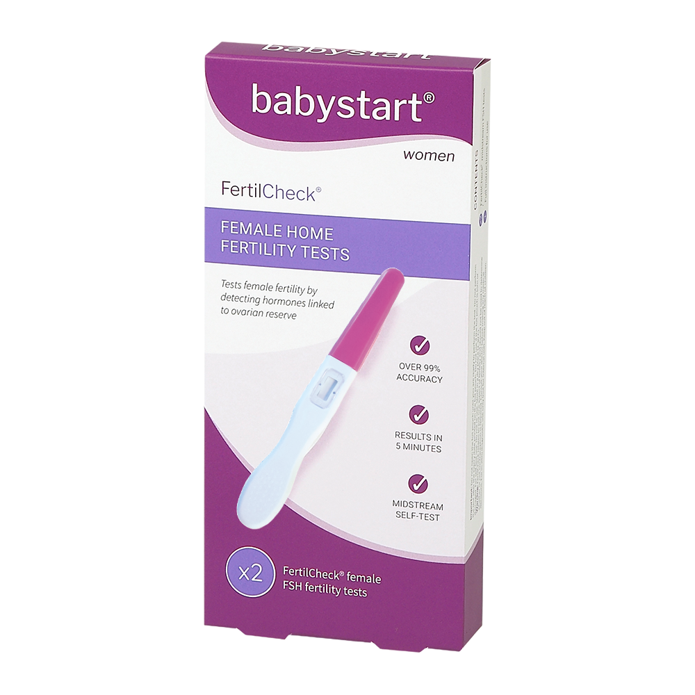 BabyStart FertilCheck vruchtbaarheidstest voor vrouwen: verpakking met 2 tests