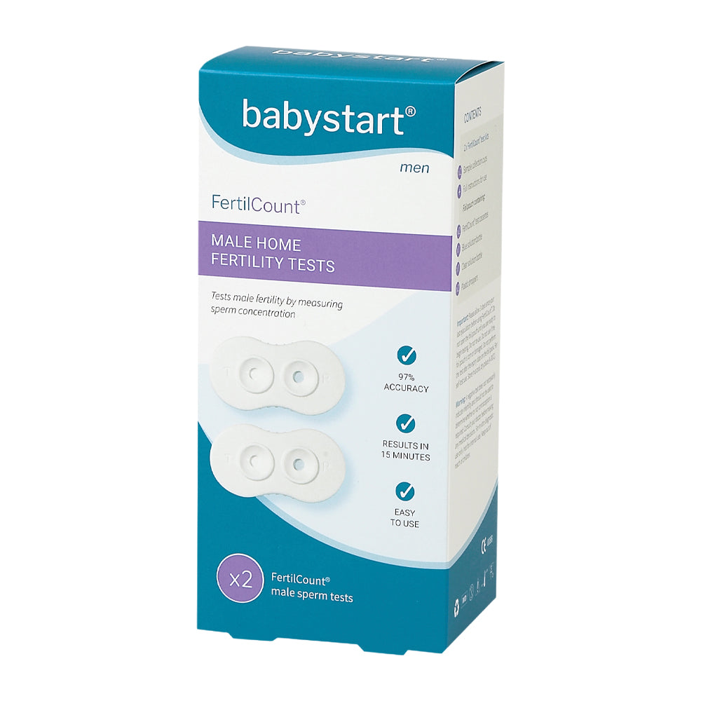 BabyStart FertilCount vruchtbaarheidstest voor mannen: verpakking met 2 tests