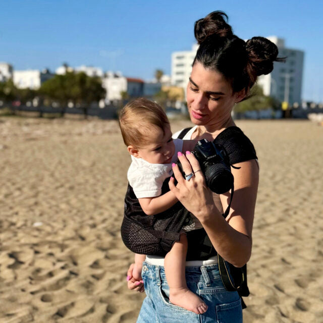 Minimonkey Toddler Carrier draagzak: magnetische clips close-up