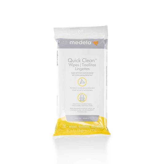 Medela Quick Clean borstkolf en accessoire doekjes zijn ideaal voor het geven van borstvoeding