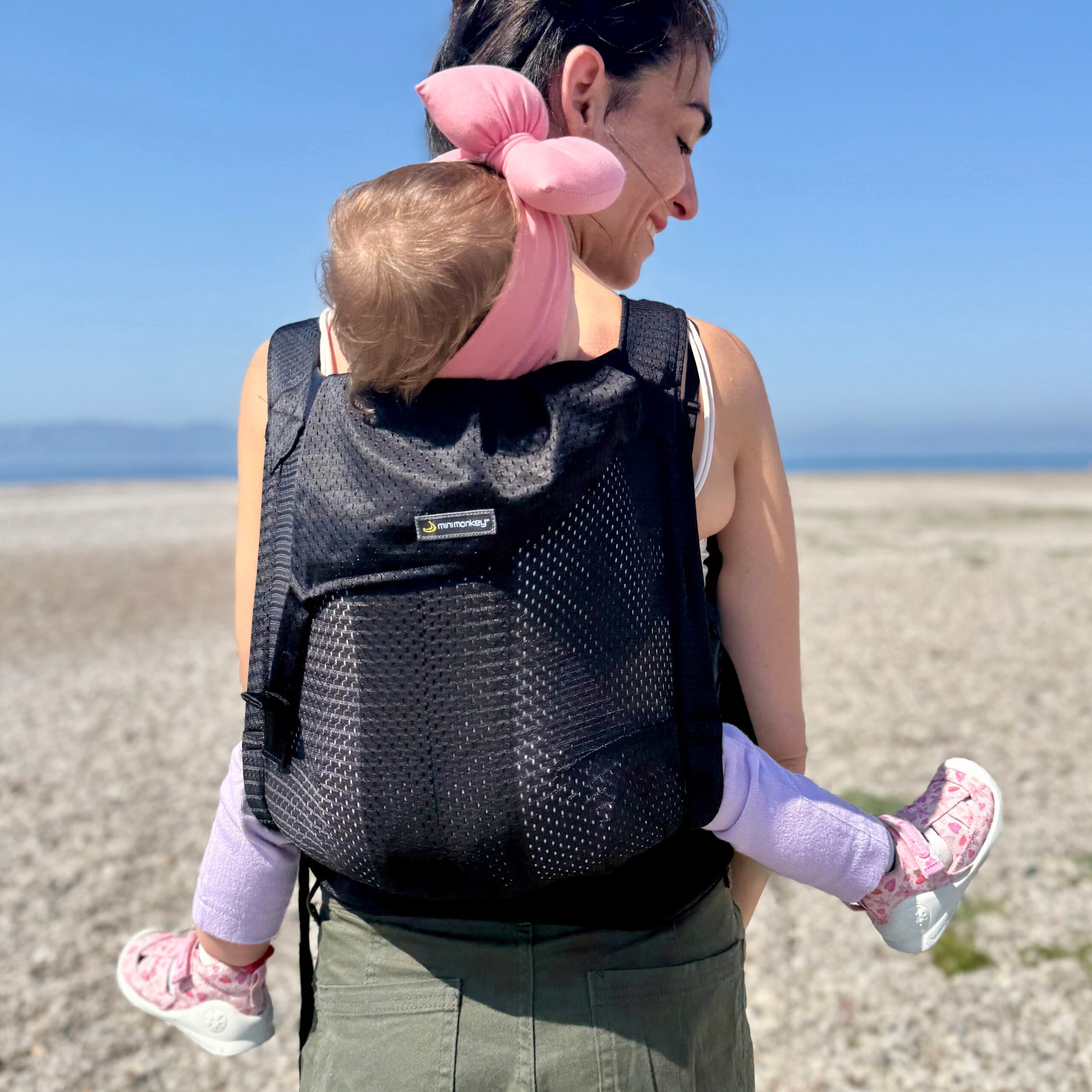 Minimonkey Toddler Carrier draagzak Black: rugdragen
