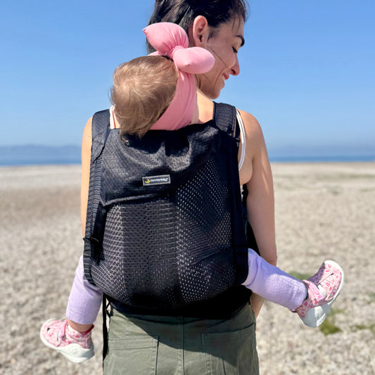 Minimonkey Toddler Carrier draagzak Black: rugdragen