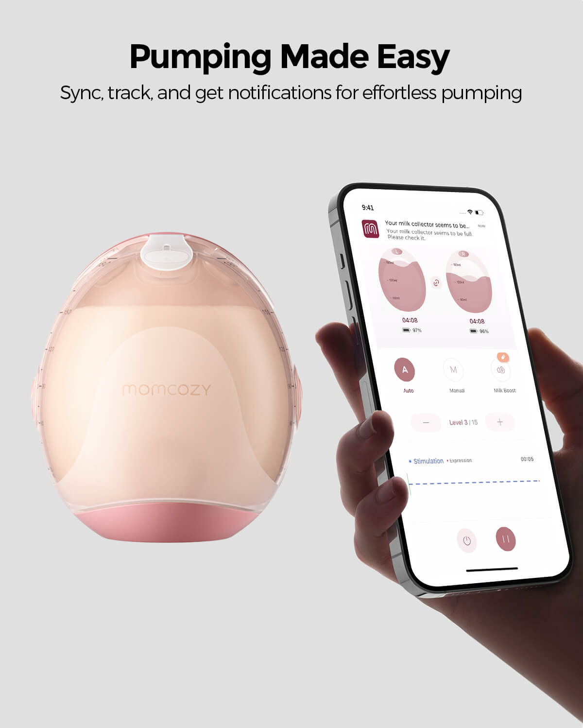Momcozy Air 1 handsfree borstkolf