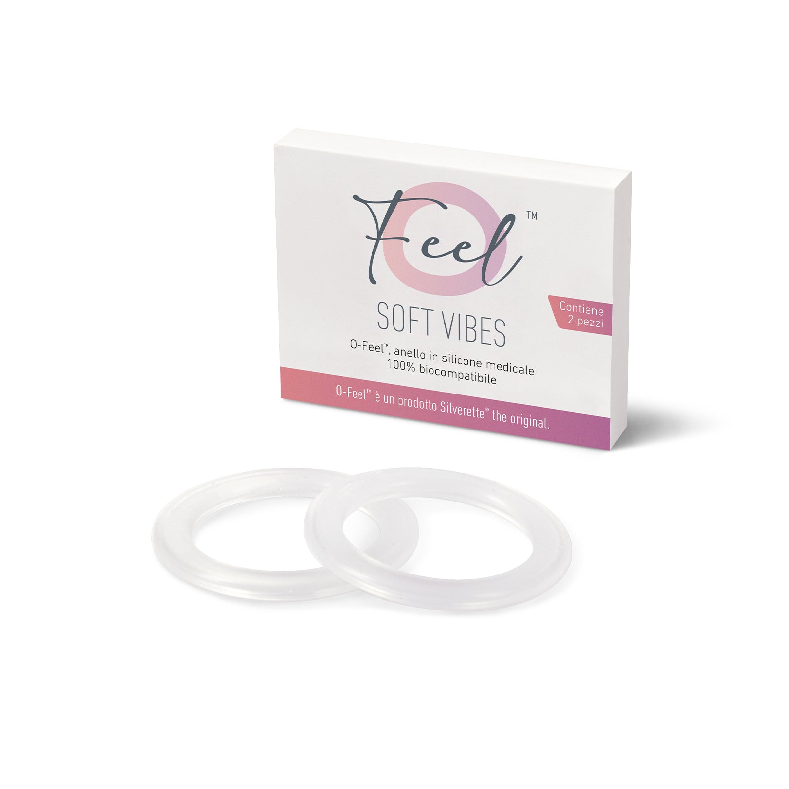 Silverette O-feel siliconen ringen: verpakking met 2 ringen