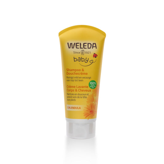 Calendula babyshampoo & douchecrème voor een milde reiniging van je baby