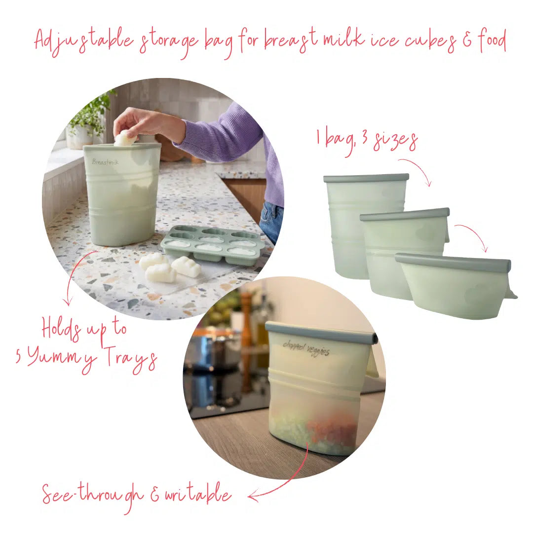 Baby on the Move Yummy Storage herbruikbare silicone opbergzak