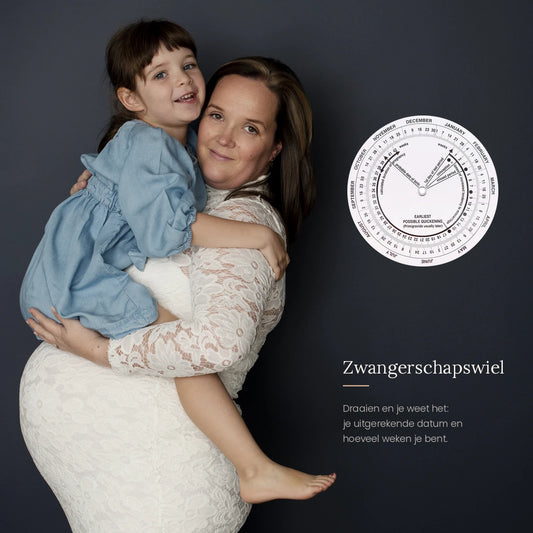 Zwangerschapswiel om je uitgerekende datum en zwangerschapsweken te berekenen
