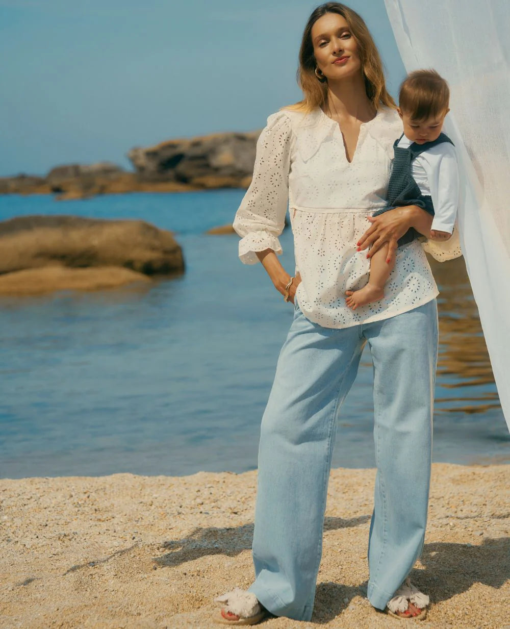 Cache Coeur zwangerschapsjeans wide leg - Kelly