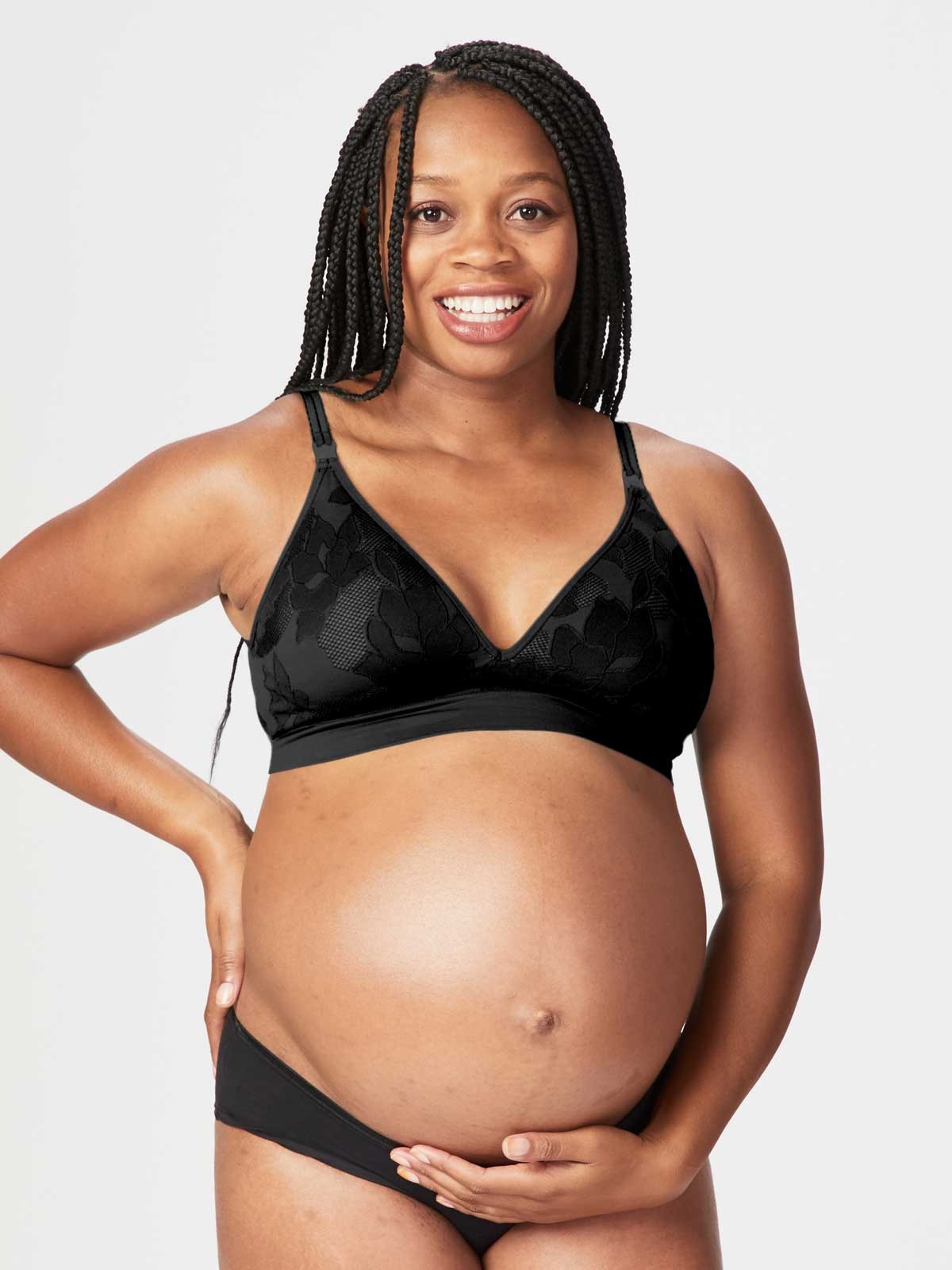 Cake Maternity Freckles borstvoedingsbeha zwart: vooraanzicht