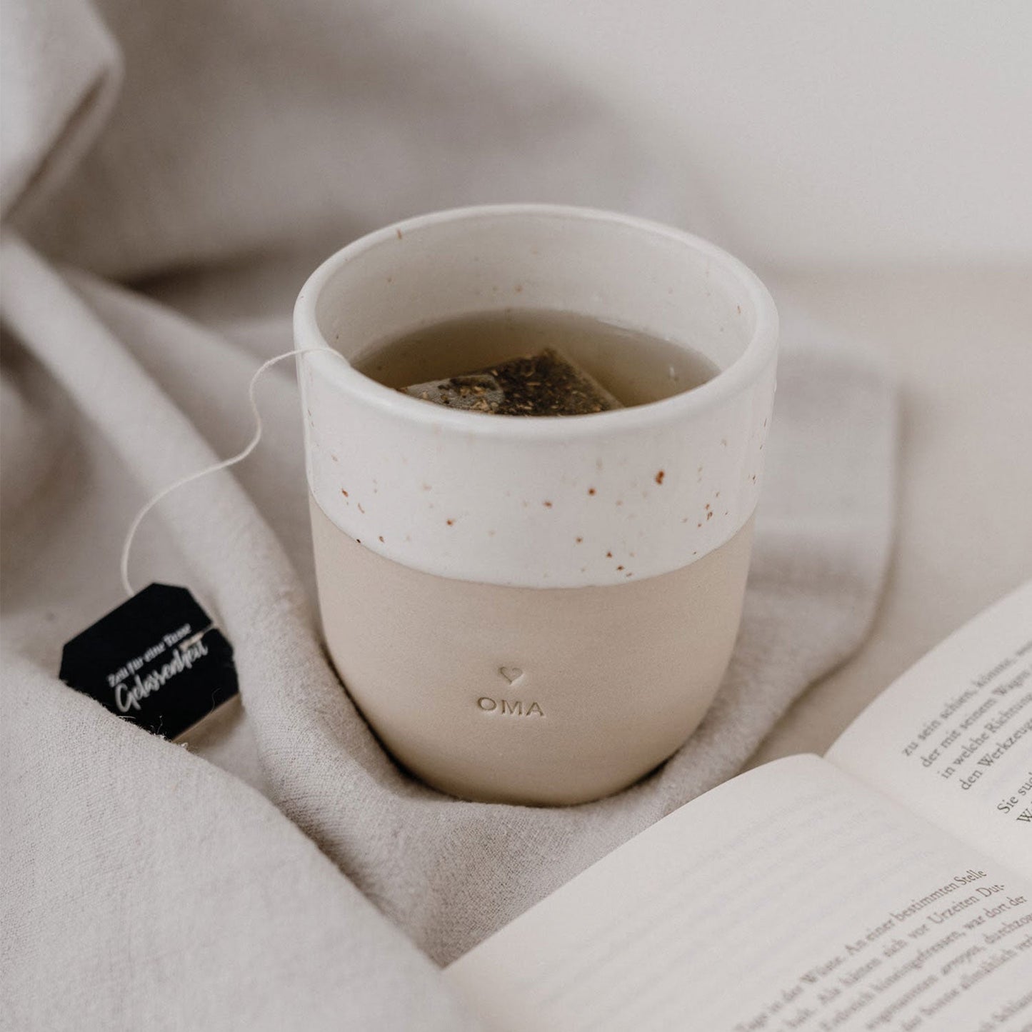 Eulenschnitt porseleinen beker Mama / Papa / Oma / Opa